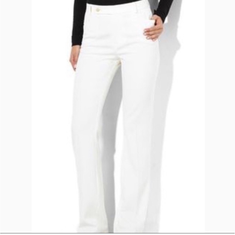 Lauren Ralph‎ Lauren Women's white wide leg Jean plus size 16